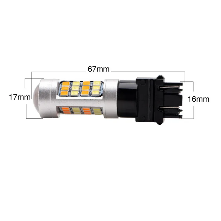 
42SMD 12V Amber/White 3157 Led Switchback Bulb Led Break Light 