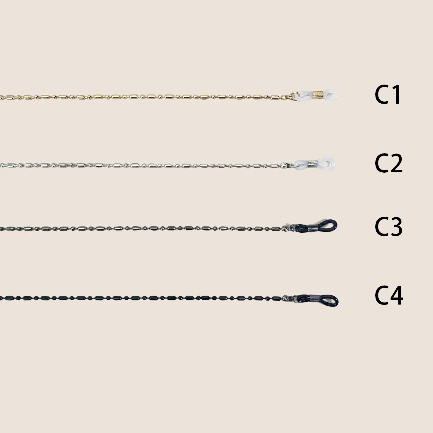 2023 Presbyopia Glasses Fashion Metal 2.4mm Copper Glasses Chain Glasses Rope