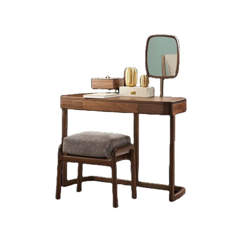 Туалетный столик из масляного дерева с восковым покрытием, североамериканский черный орех