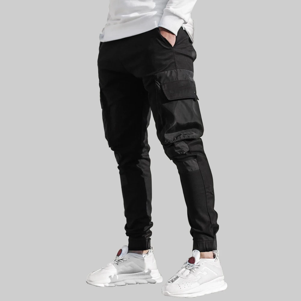Men Autumn Casual Fitness Mens Slim Fit Paintball Outdoor Jogging Nylon Cargo Pants