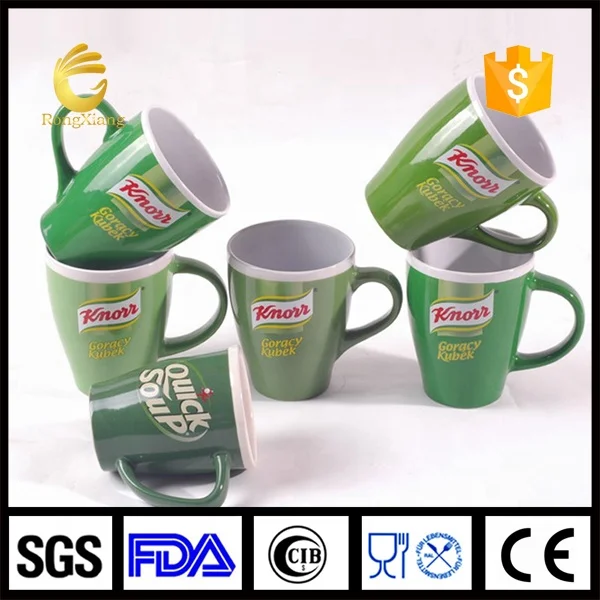Hunan manufacturer promotional ceramic mug nestle milo mug with custom logo and packing