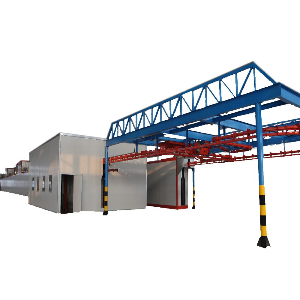 Home appliance powder paint line systems spray powder production line