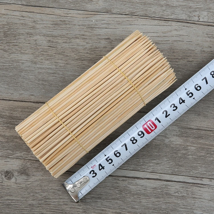 Hot New Products Bbq Sticks Bamboo Skewers China 35cm Tools for Bbq, Meat Impaling Machine or Hand Skewer >12 Per Kit All-season