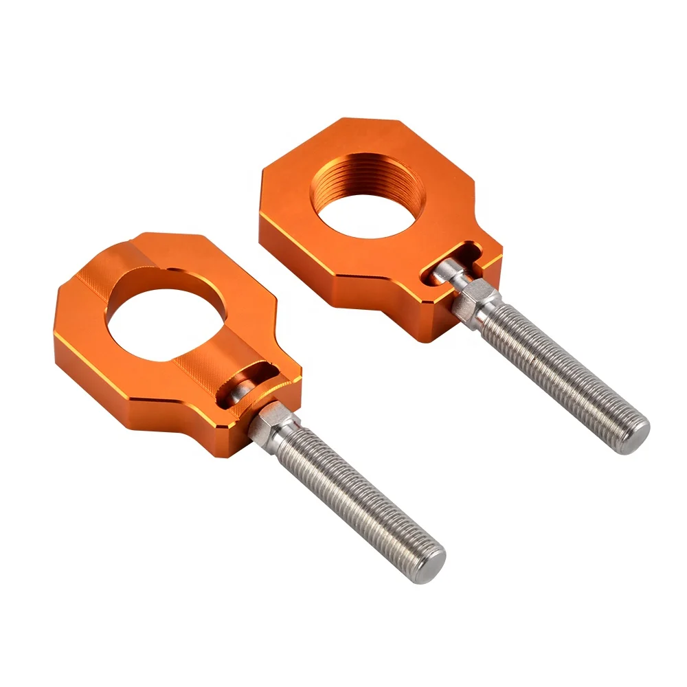 NiceCNC Offroad Billet Rear Axle Blocks Chain Adjuster For KTM 500 EXC-F 2000-2019 2020-2023 125SX 450SX-F 2000-2012
