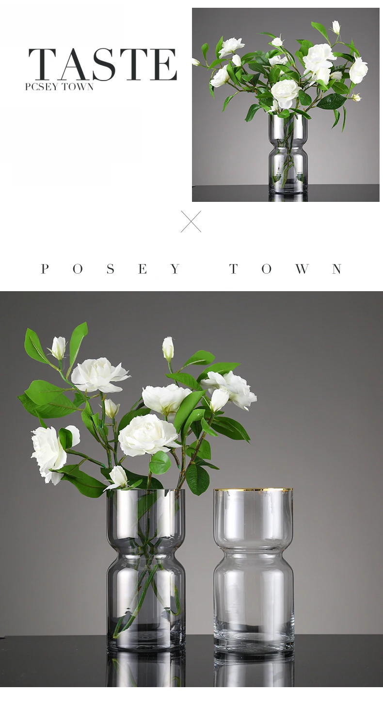 Top quality flower vase nordic glass vase glass vase for flowers