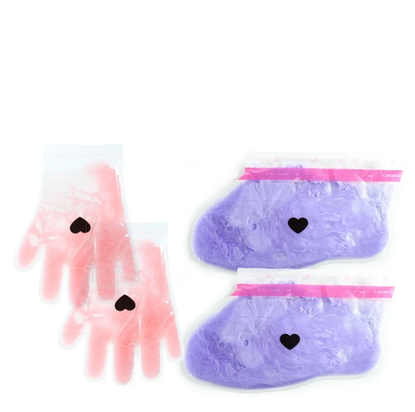 2022 paraffin wax sock Natural Lavender paraffin hand and foot mask gloves Whitening Moisturizing Hand Mask