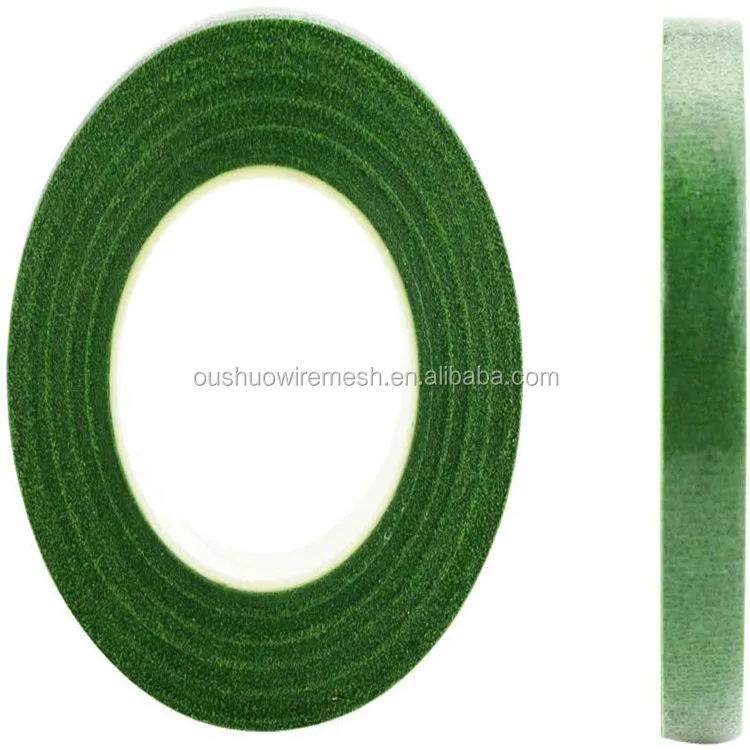 Green floral stem tape paper floral tape for flower stem wrapped