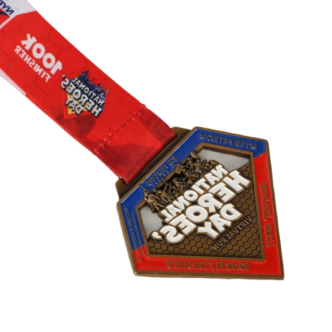 HBC customized medal with custom your own design metal car volleyball soccer trophies and medals