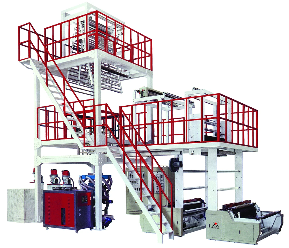 
3 layer 3 screw co-extrusion greenhouse plastic blown film extrusion machine 