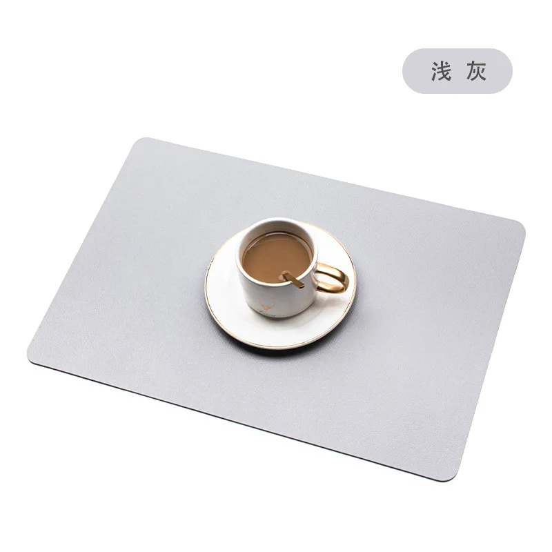 Artificial dried flower pampas leather placemat table mat heat insulation non-slip home office bedroom square western meal mat 1