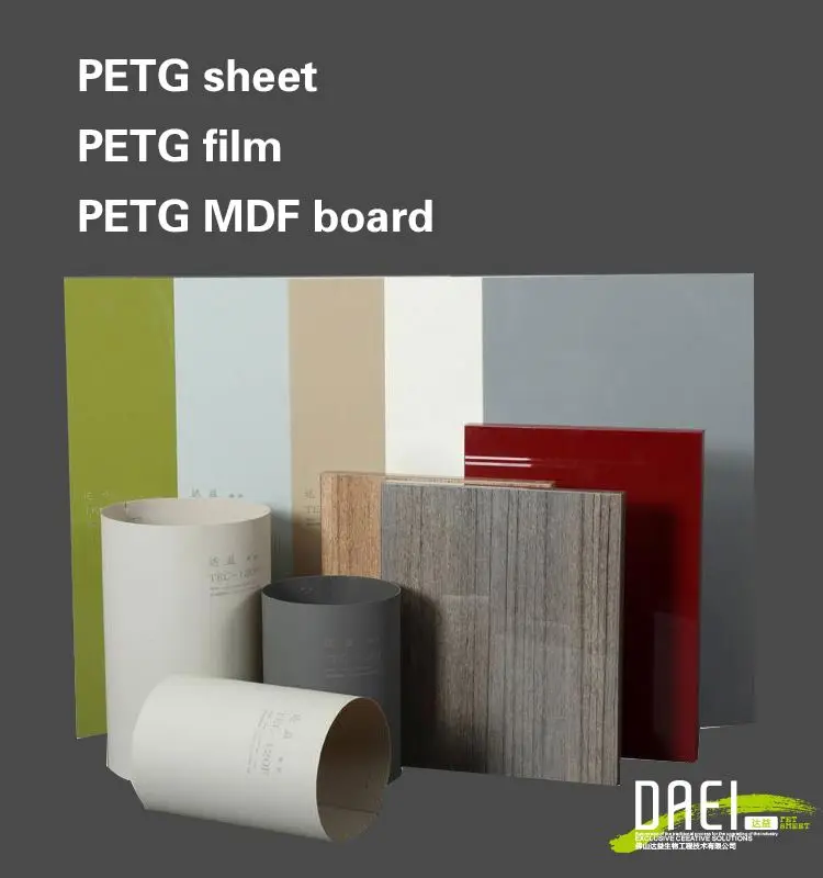 Weather and chemical resistance Use PUR Hot Laminated Machine to Adhesive  PETG Color  Sheet