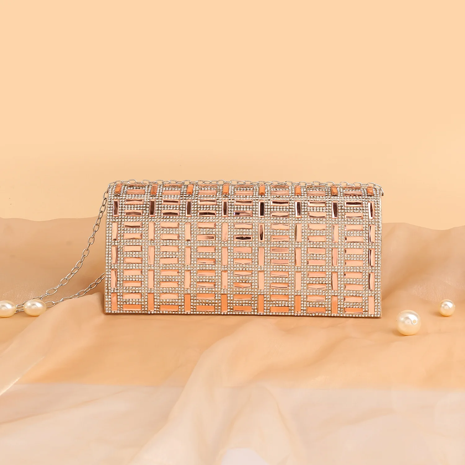 2022 Trend Glass Rhinestone Party Banquet Dinner Bags Women Rhinestone Dinner Evening Party Bags Women