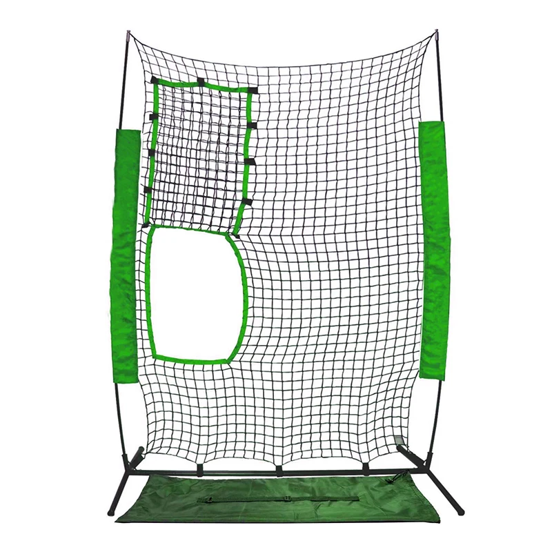 Replacement Baseball and Softball Nets with big mouth throwing quality 1.75 inch elastic net fiber baseball exercise equipment