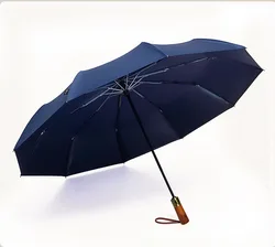 Promotional Custom Printing Three Folding Umbrella Golf Umbrella