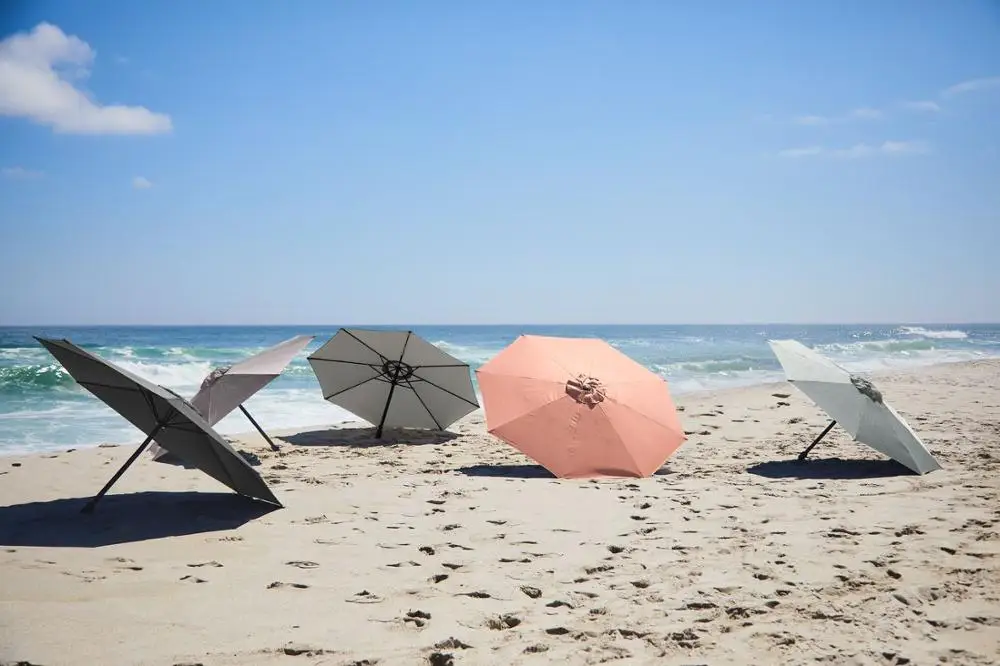 Market umbrella sun AGGER 300cm dark gray