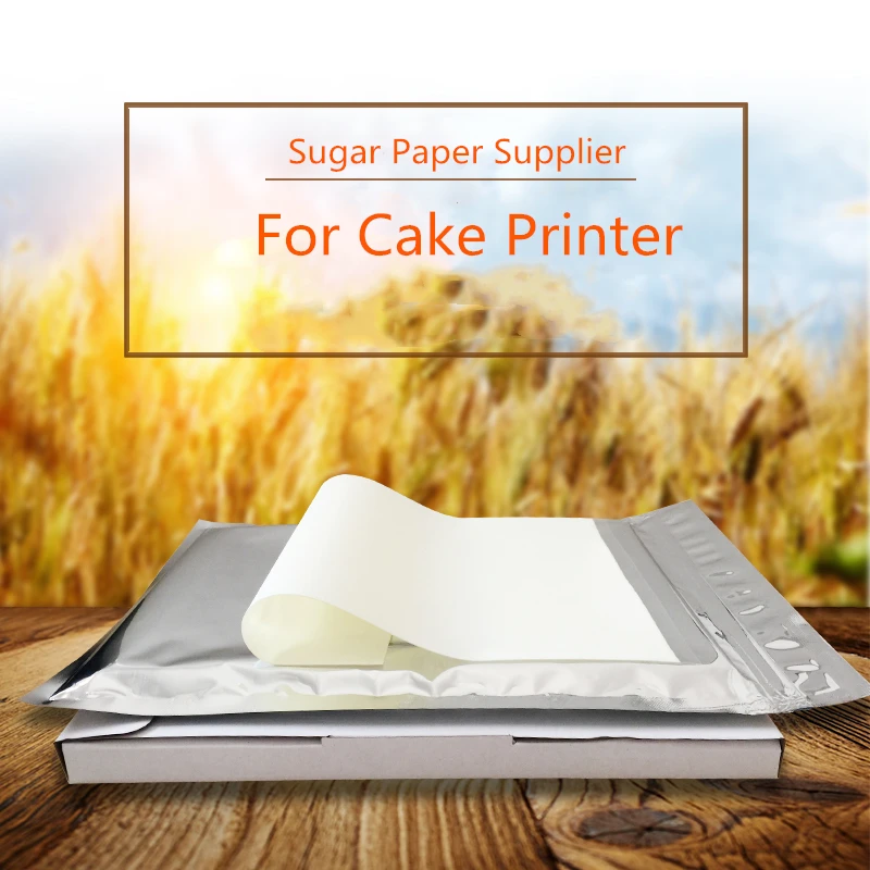 Icing Paper Digital Cake Printer Edible Sugar Sheet A4 Size 0.65mm Thickness Lollipop Sugar Sheets For Cake