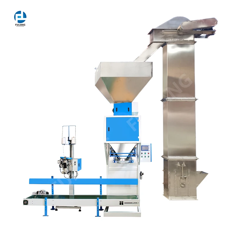 3kg 5kg 10kg 25kg 50kg Automatic Packers Filling Machine Fertilizer Feed Rice Bagging Lentils Spices Granular Packing Machine