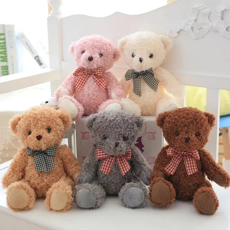 New Design Brown Plush Soft Stuffed Teddy Bear Toys For Kids 20 cm
