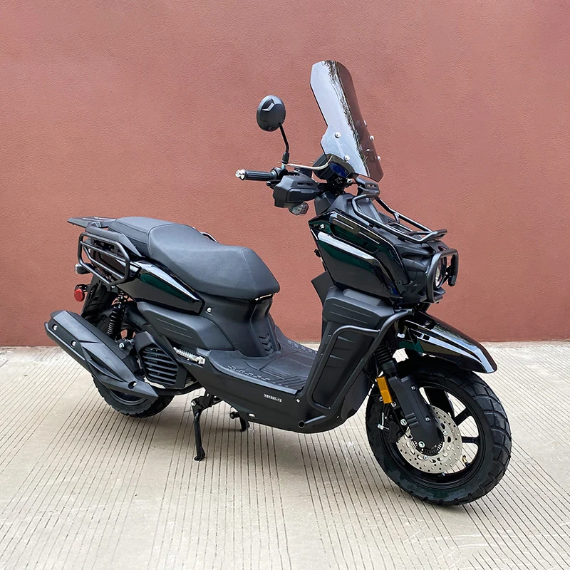 New arrival TANK150/200CC Gasoline Scooter Air Cooled Engine Max Speed 95kmh Front Rear Disc EFI System with Bumper Windshield