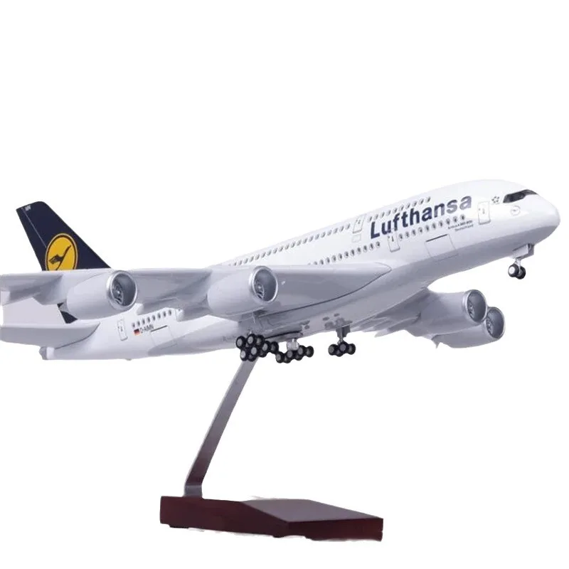 HM-A380 оптом 46 см 1/160 немецкий Lufthansa Airbus A380 модель самолета игрушка детский подарок