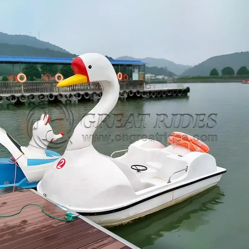 Hot Sale Water Bicycle 4 Seats Paddle Boat PE Material Leisure Pedal Boat