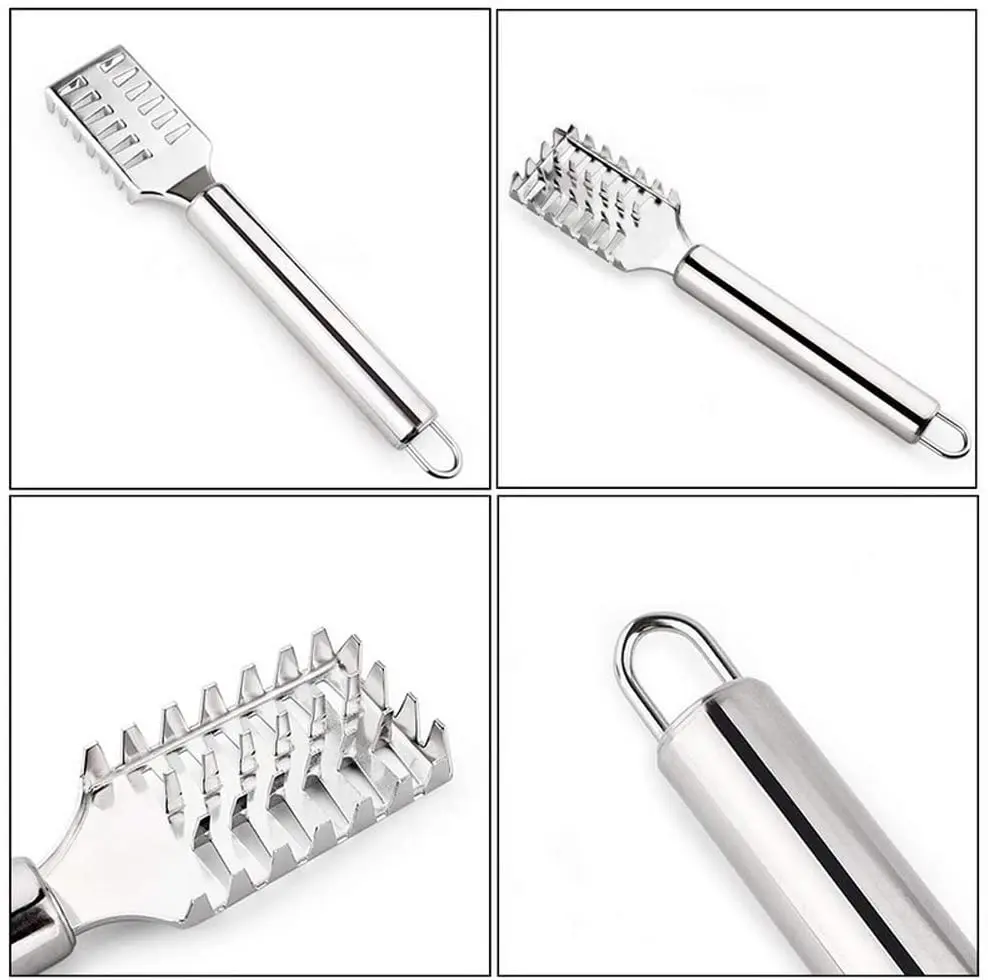 Stainless Steel Fast Cleaning Fish Scale Peeler Fish Scaler Scraper Fish Skin Remover Tools