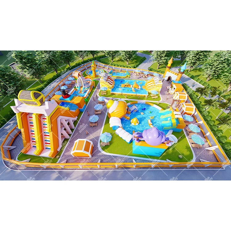 Высокое качество надувной аквапарк открытый funtime парк аттракционов