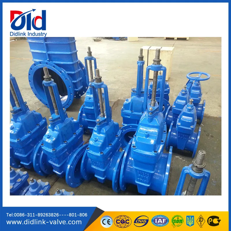 Cast Iron/Ductile iron Flanged Non-rising Stem Metal Sealed DN 200 Resilient Seat gate valve