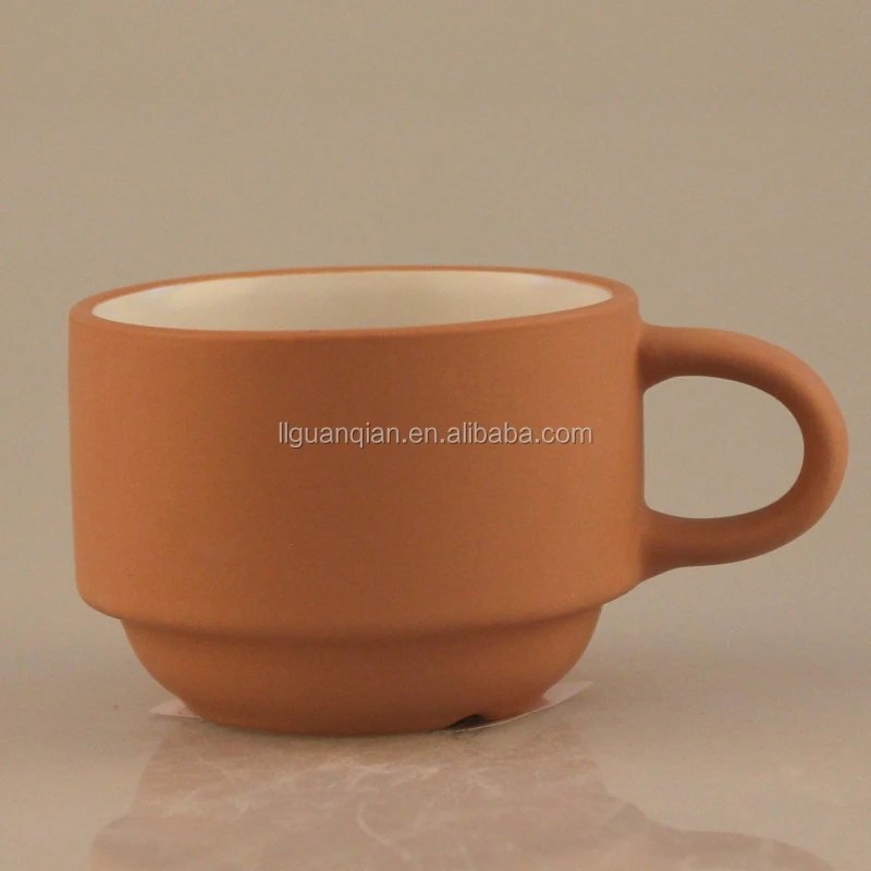 custom stackable porcelain mug cup set with stand for home use