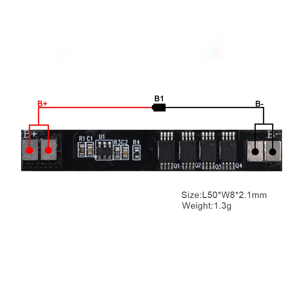 Плата защиты батареи 18650 1s 3,7 v 8a некоторые порты BMS 3,2 v 1s Lifepo4 BMS плата для литиевой батареи
