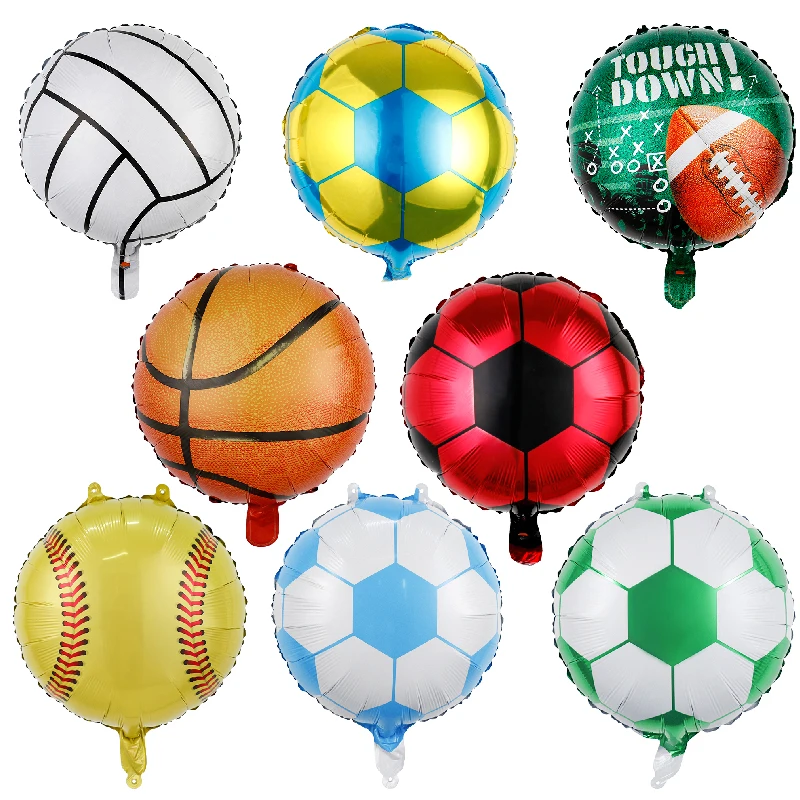 18 Inch Foil Balloon Game Entertainment Watch Football Basketball Baseball Party Decoration Scene Birthday Balloon Toy