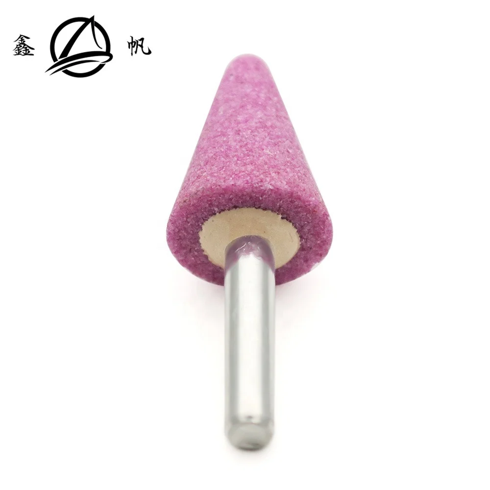 A12  pink white grey  color Mounted point stone for stainless polishing