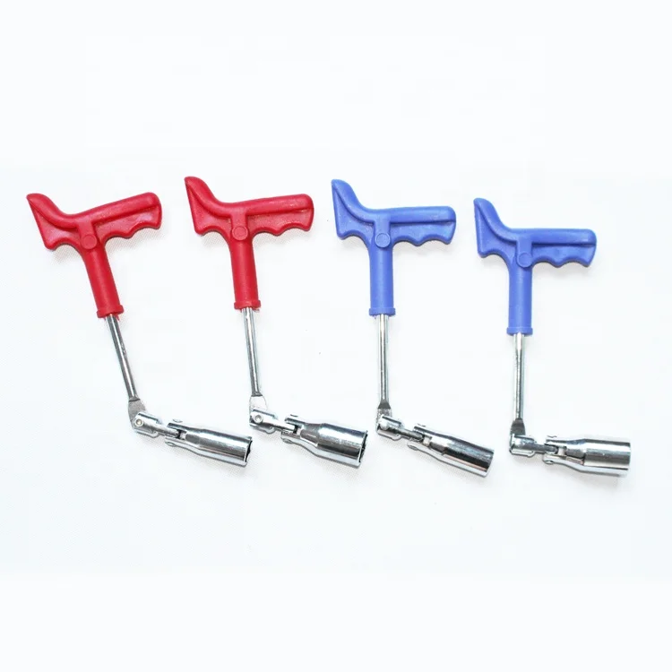 T-Type Universal Carbon Steel Socket Wrench 21mm & 17mm Chrome Finish DIY Grade Spark Plug Tool Industrial Use OEM Customizable