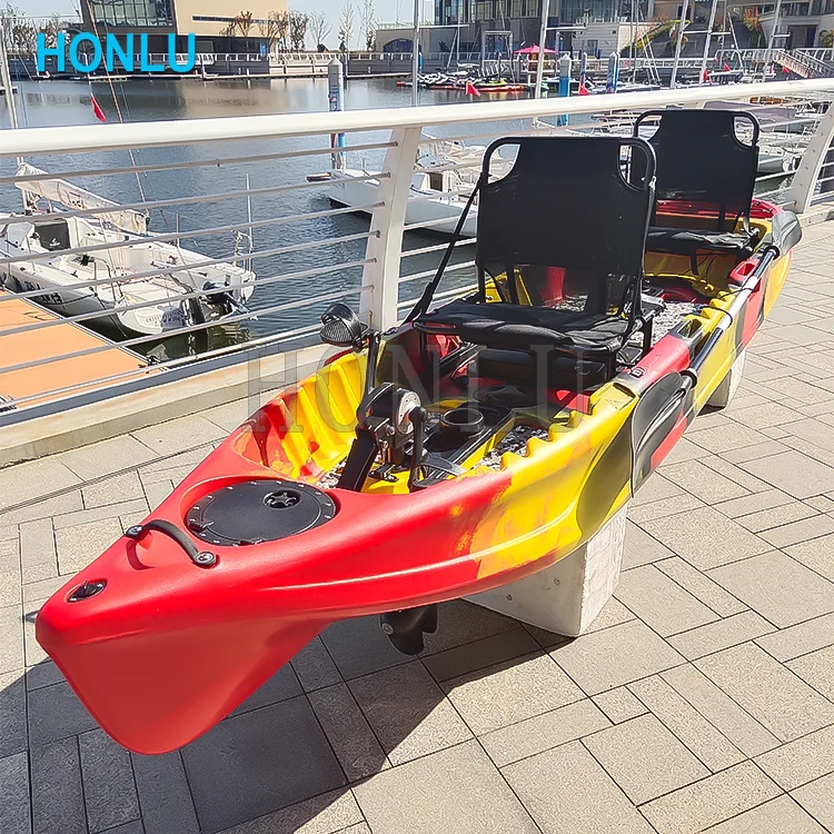 HDPE fishing kayak with customs accessories for fisher man use,kayak fishing boat