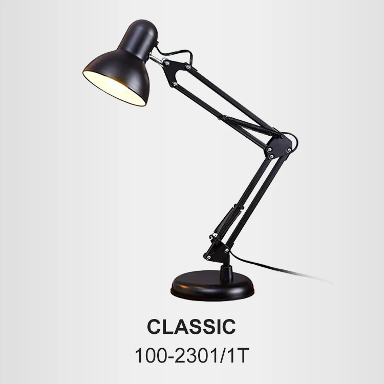 Modern Flexible Desk Lamps Iron Study/Computer Lights Reading Light Long Swing Arm Home Decor Table Lamp