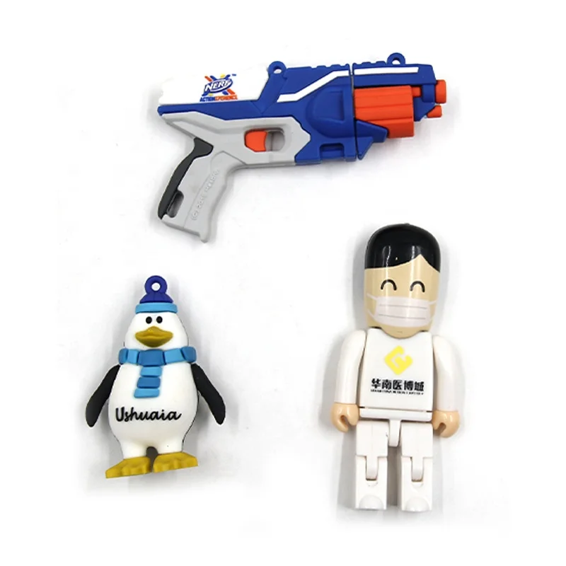 Customized Hospital Gift Special PVC Cartoon Doctor Design USB Flash Drive for Promotions