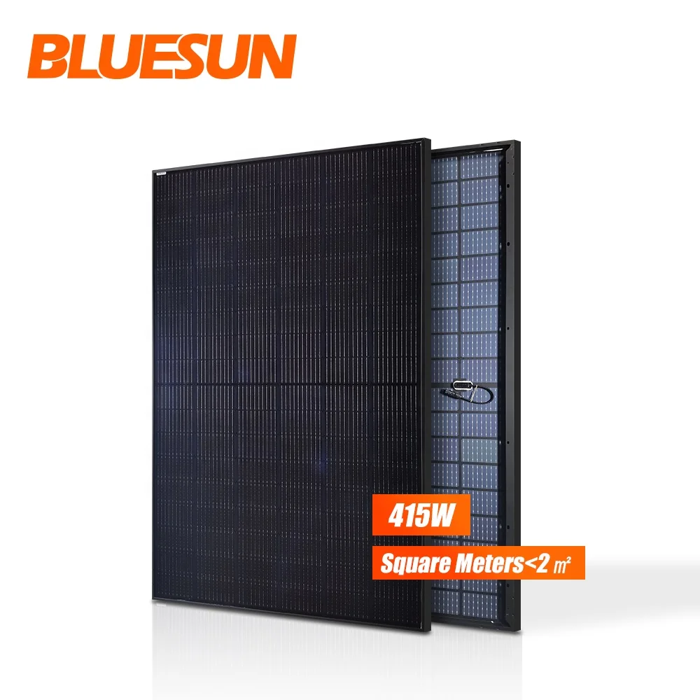 Alibaba Solar Panels PV Module 400w 415w With Good Price For Solar Panels Full Black Beautiful Panels