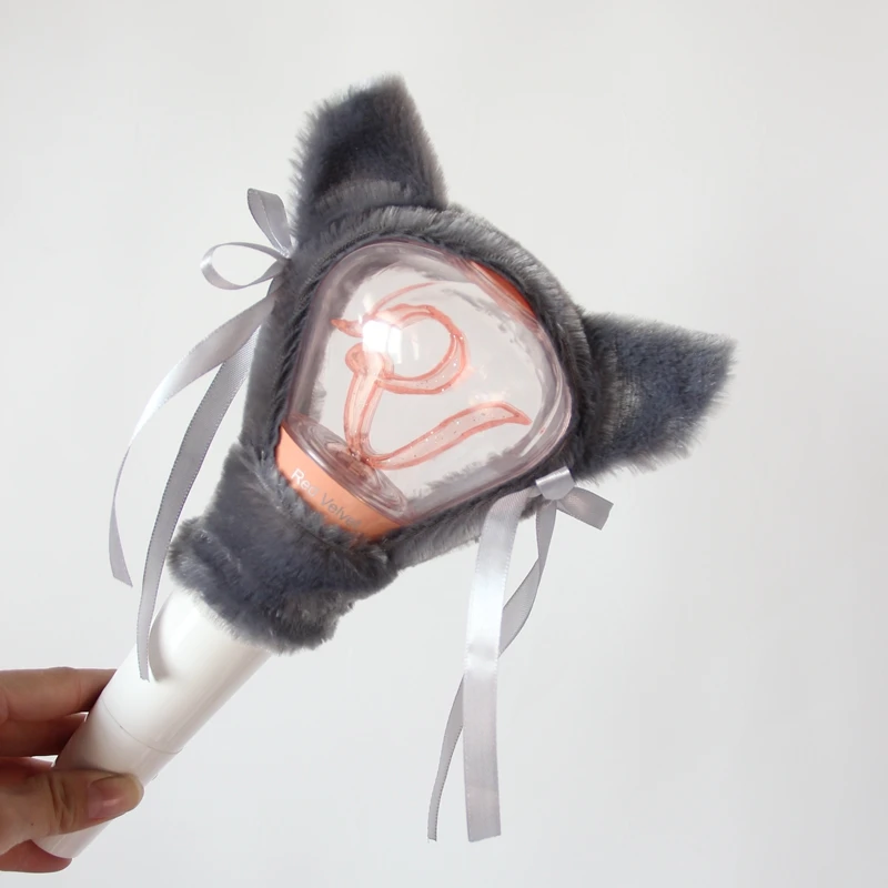 Новое поступление kpop свет лампы декоративное покрытие защищает детей Lightstick крышка красный вельветовый плюш абажур для с металлическим каркаксом светящаяся палочка