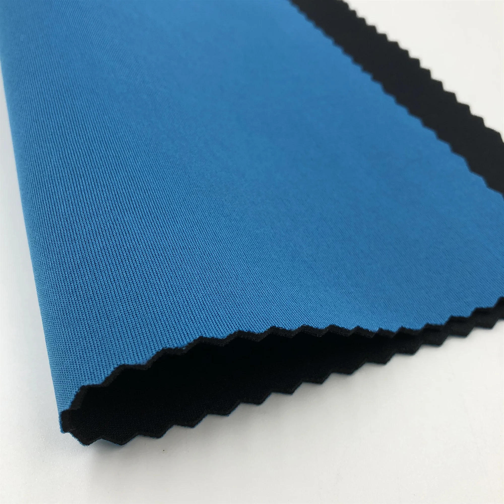 China manufacturer high quality neoprene breathable sky blue color neoprene  with polyester fabric