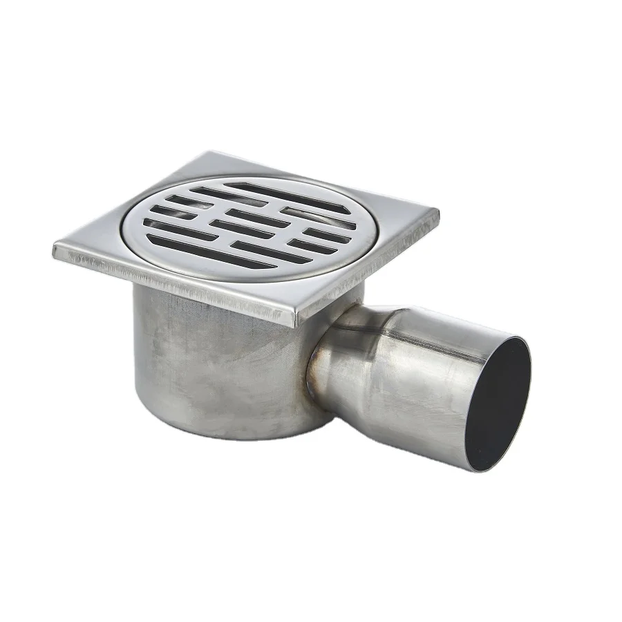 Round Washing Machine Strainer Square Stainless Steel Shower Floor Sink Drainer Durable Bathroom Deodorant Floor Drain