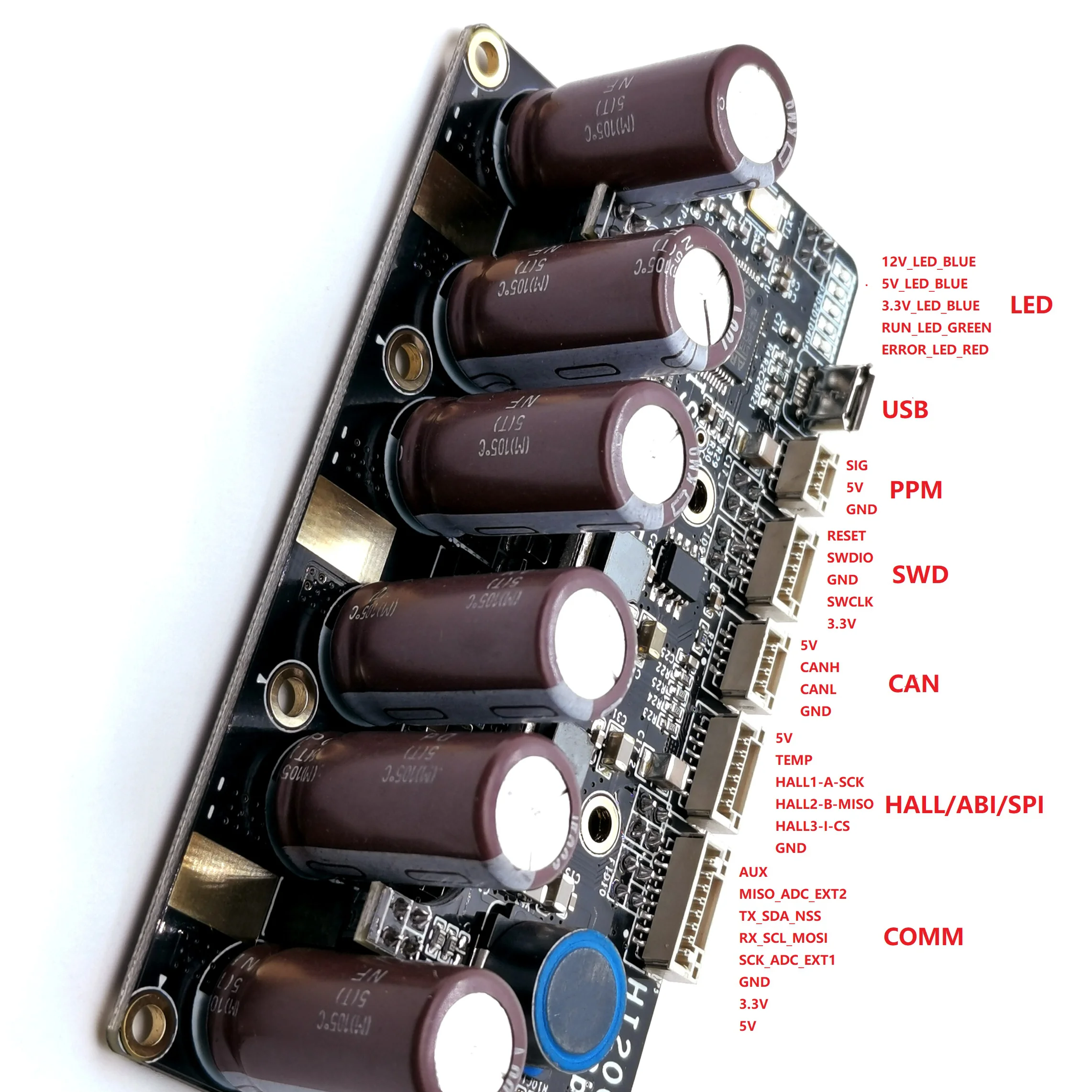 Hgltech вок BLDC режим HI200 12V ~ 75V 200A VESC использует 18(6) mosfet IRF7769L