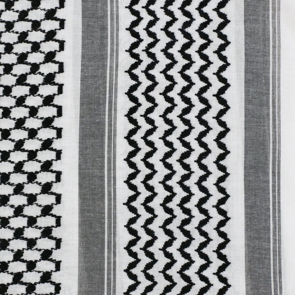 Factory woven pattern keffiyeh muslim arabic windproof desert wrap shawl shemagh hijab square man polyester scarfs yashmagh