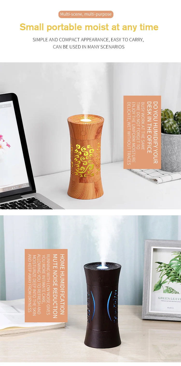 Wholesale Factory Price Humidifier Aroma Diffuser Usb 260ml Humidifier Car Humidifier Diffuser