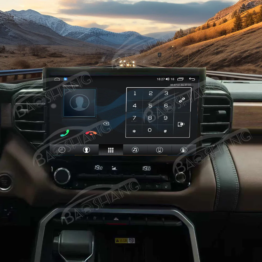14.6' Carplay For Tundra Sequoia 2020-2024 Android 13 GPS navigation Multimedia Player Wireless Car Radio Head Unit HD Screen