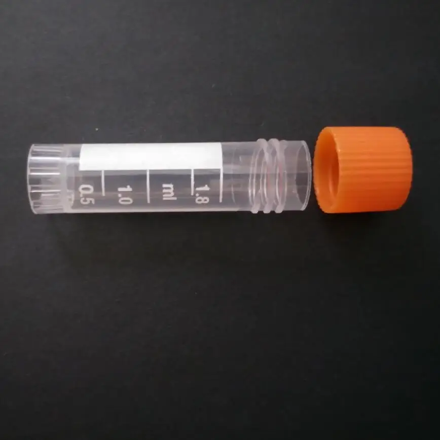 1.8ml Plastic Cryogenic Vials Cryo Tube with Screw Lid for Lab