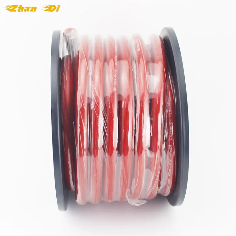 China Manufacturer wholesale High Quality car audio Cables wire Electrical 0ga OFC  cord Power Cable