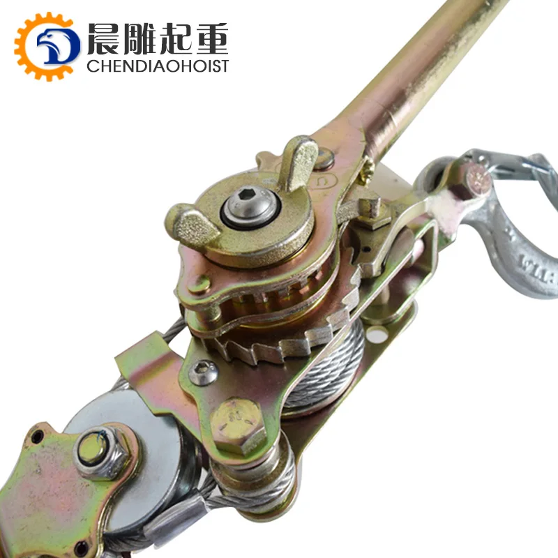 1 Ton 2 Ton 3 Ton Hand Winch Hand Operated Ratchet Cable Puller Manual Wire Rope Puller