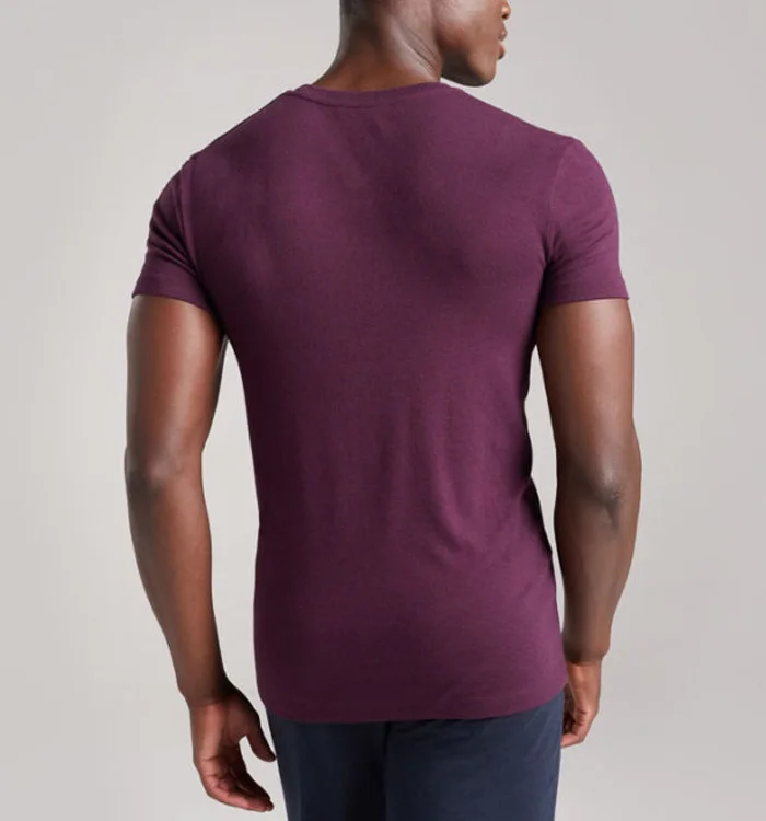 Gym Sport 100% Bamboo Fiber Crew Neck T Shirt Original  Luxe Fitted T Shirt For Men