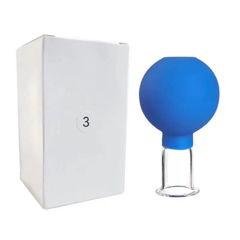 Facial Therapy Massager Machine Set Supplies Silicone Cupping Cups & Cup Sucking Ball for Face Treatment