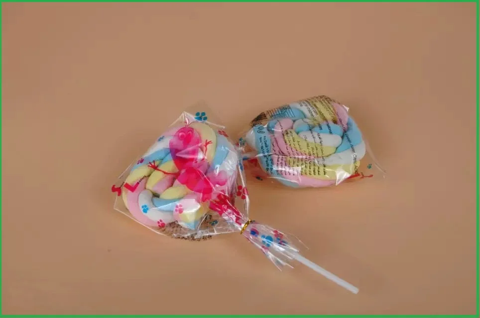 12g chocolate coated twist twirl marshmallow Cotton candy floss